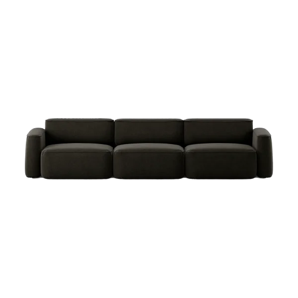 Massproductions Patch 3-seater sofa Linara 90 Espresso