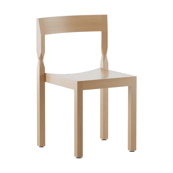 Massproductions Woodwerk chair Natural beech