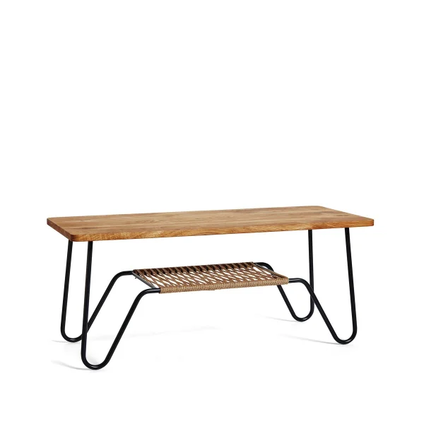 Mavis Marcel coffee table oak oil rustic, 120x50