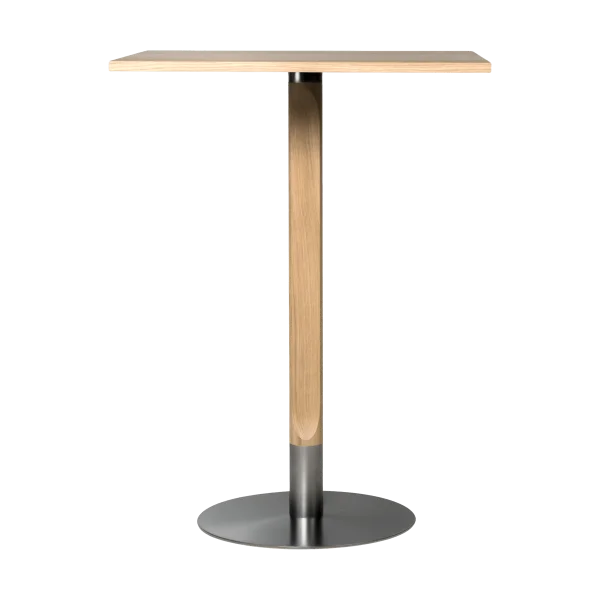 Mavis Red bar table 70x70 cm White-pigmented matte lacquered oak