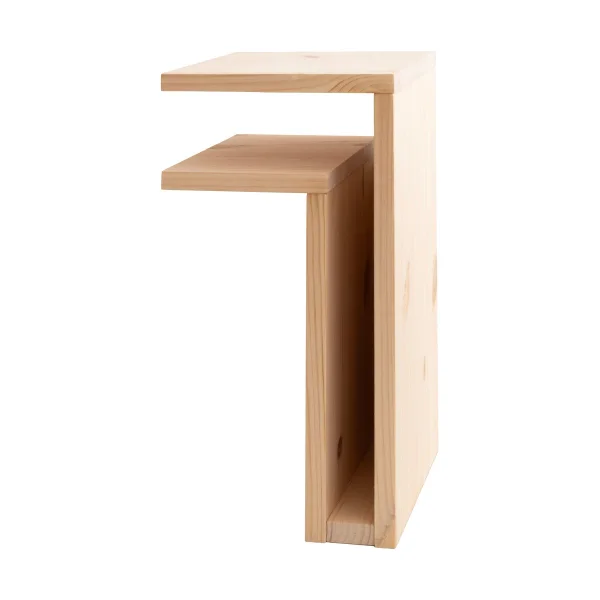 Maze F-shelf Play DIY wall shelf Pine, left