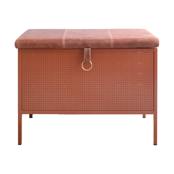 Maze Frank storage bench Cinnamon-vintage cognac