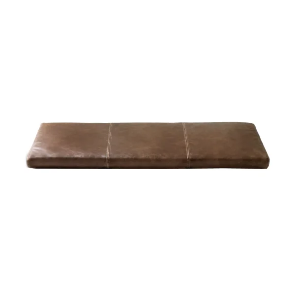 Maze Gentle seat cushion for bench Elmo leather vintage brown, 74.5x2.5x28.5 cm