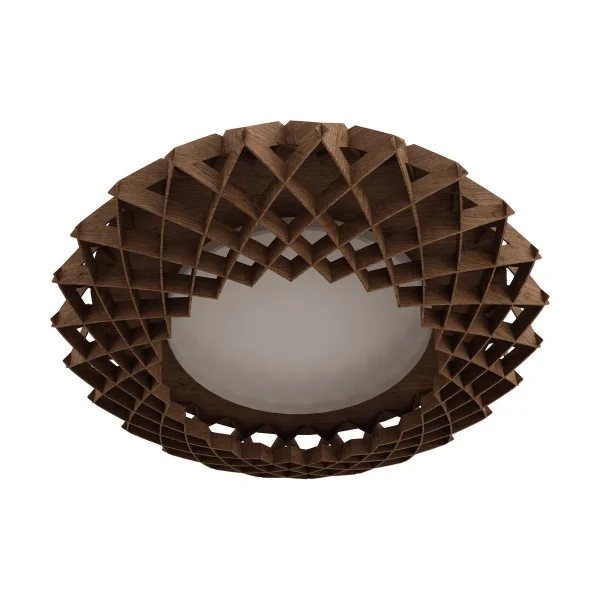 Maze Pilke Signature ceiling lamp Ø45 cm Brown