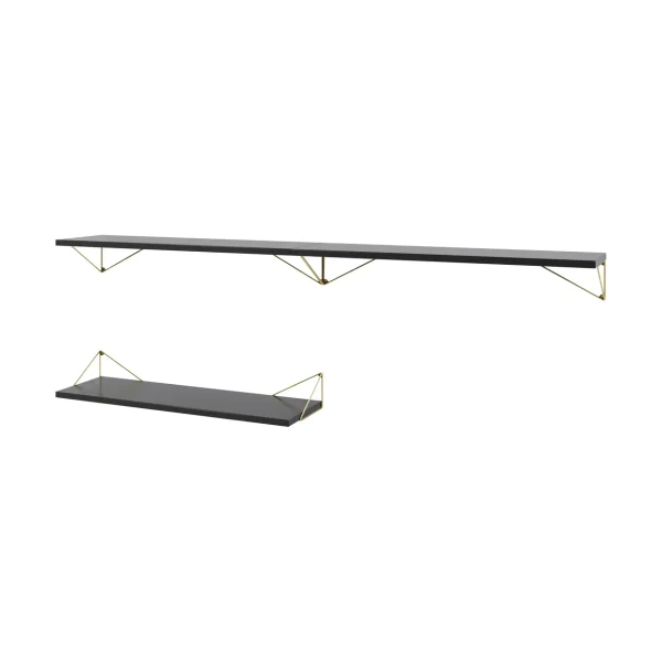 Maze Pythagoras Bundle A shelving system black-brass Pythagoras Bundle A shelving system black-brass