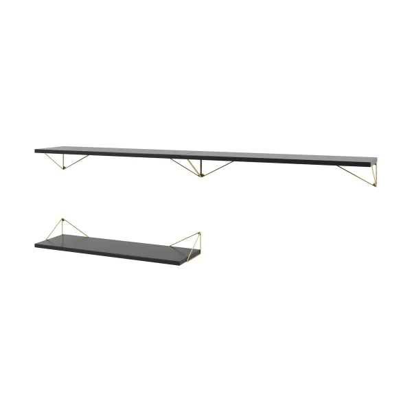 Maze Pythagoras Bundle A shelving system black-brass