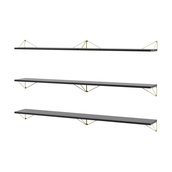 Maze Pythagoras Bundle B shelving system black-brass