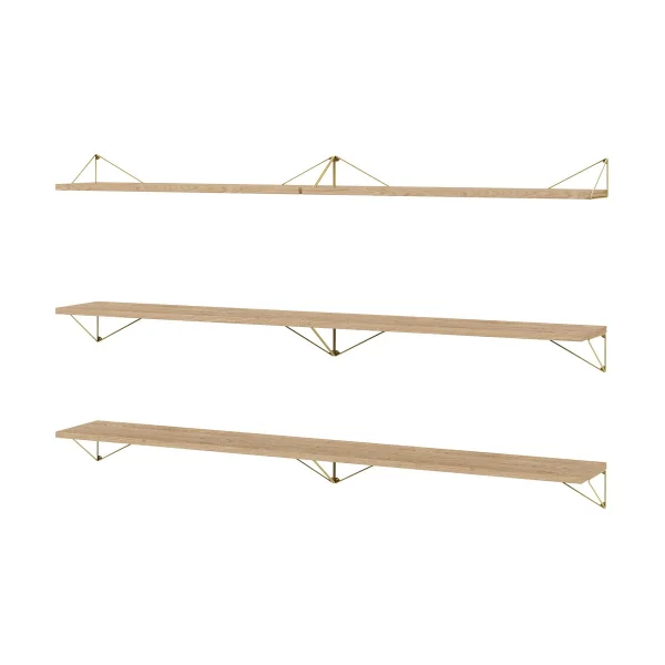 Maze Pythagoras Bundle B shelving system oak-brass