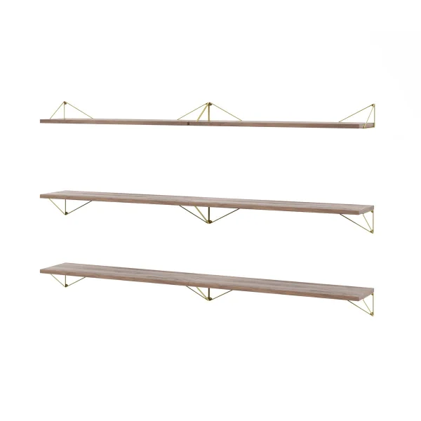 Maze Pythagoras Bundle B shelving system walnut-brass