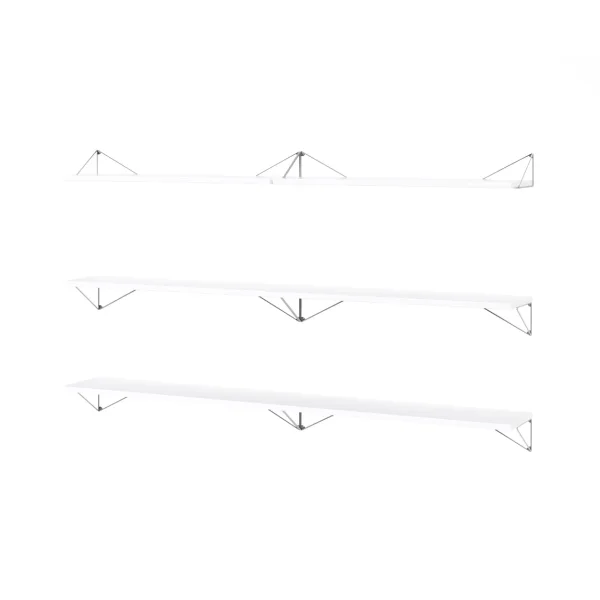 Maze Pythagoras Bundle B shelving system white-chrome Pythagoras Bundle B shelving system white-chrome
