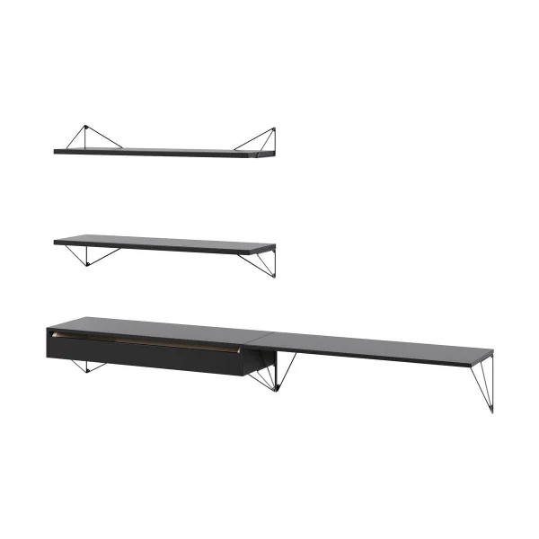 Maze Pythagoras Bundle D shelving system black-black