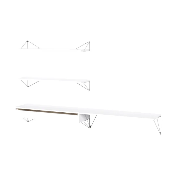 Maze Pythagoras Bundle D shelving system white-chrome