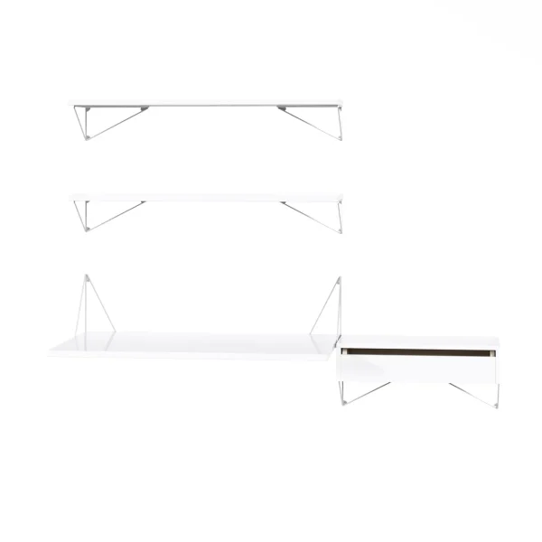 Maze Pythagoras Bundle E shelving system white-white Pythagoras Bundle E shelving system white-white