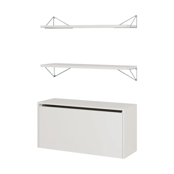 Maze Pythagoras Bundle F shelving system white-chrome