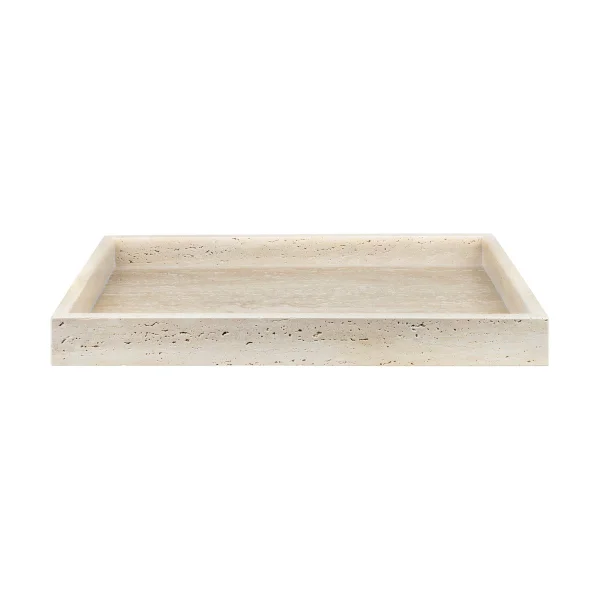 Mette Ditmer Travertine decoration tray 30x40 cm Linen