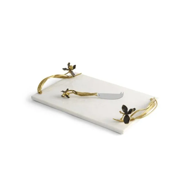 Michael Aram | Black Iris Large Cheese Board w/ Knife