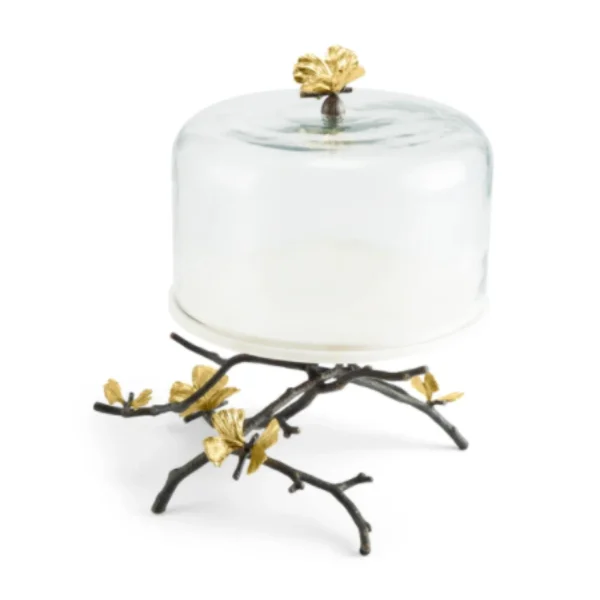 Michael Aram | Butterfly Ginkgo Cake Stand w/ Dome