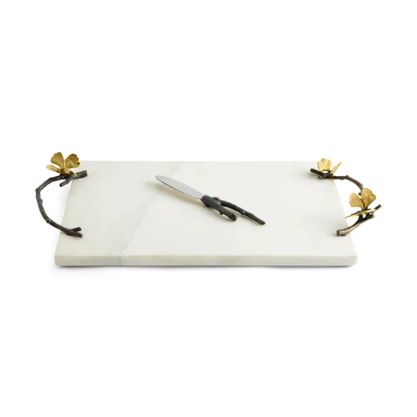 Michael Aram | Butterfly Ginkgo Cheese Board with Knife Large