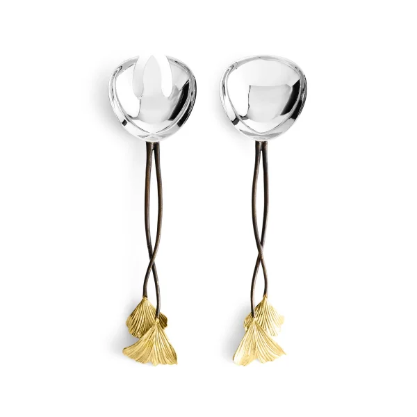 Michael Aram | Golden Ginkgo Serving Set