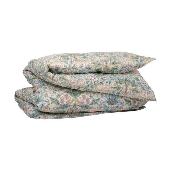 Mille Notti Morris & Co. Strawberry Thief Duvet cover Green, 220x220 cm