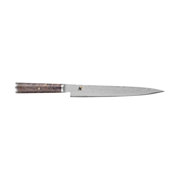 Miyabi Black 5000MCD 67 sujihiki fillet knife 24 cm Damascus brown