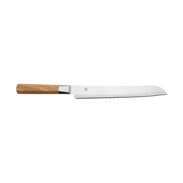 Miyabi Koya 4000FC bread knife 23 cm Damascus-brown pakkawood