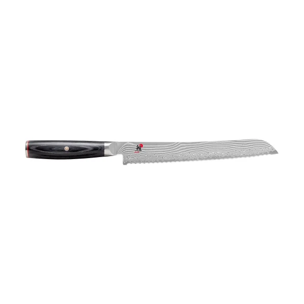 Miyabi Raw 5000FCD bread knife 23 cm Damascus black