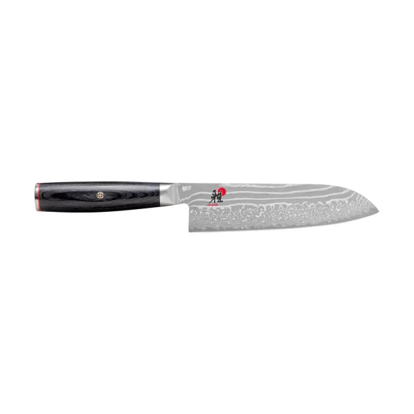 Miyabi Raw 5000FCD santoku knife 18 cm Damascus-black