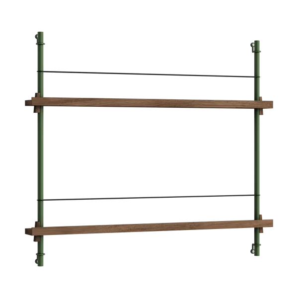 MOEBE Moebe magazine rack Smoked oak-green