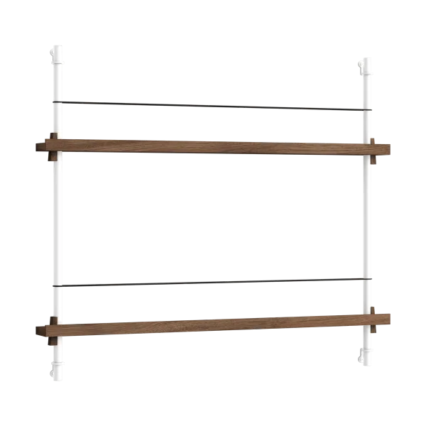 MOEBE Moebe magazine rack Smoked oak-white