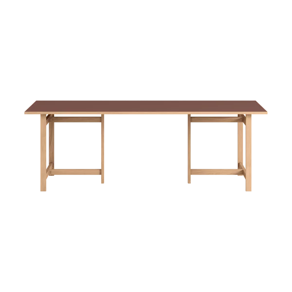 MOEBE Moebe Rectangular dining table Burgundy, 220x90 cm
