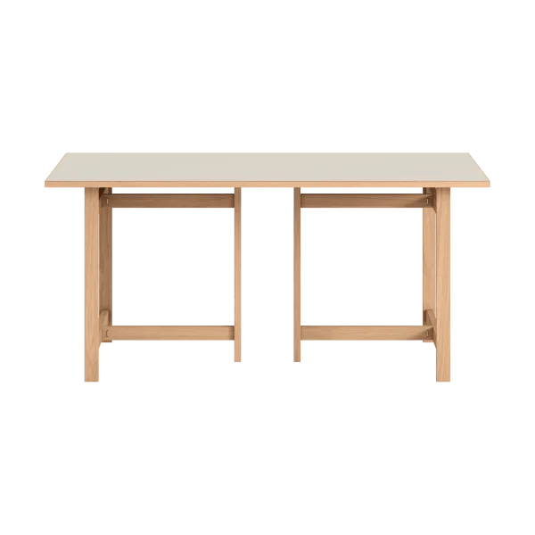 MOEBE Moebe Rectangular dining table Light grey, 160x90 cm