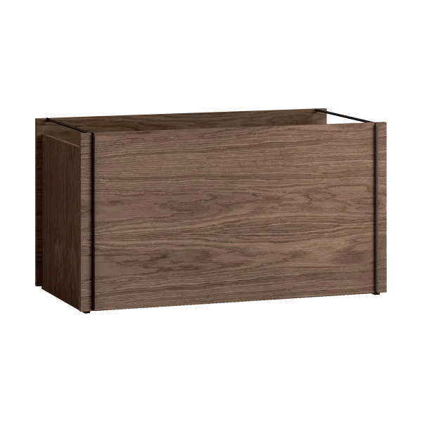 MOEBE Moebe storage box Smoked oak-black