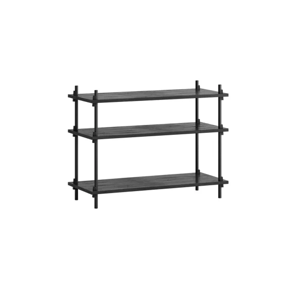 MOEBE Shelving System classic shelf Black, 86x65x35 cm, S.65.1.A