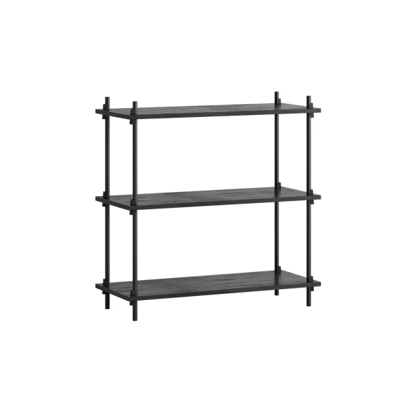 MOEBE Shelving System classic shelf Black, 86x85x35 cm, S.85.1.A