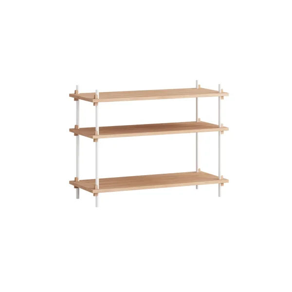 MOEBE Shelving System classic shelf Oak-white, 86x65x35 cm, S.65.1.A