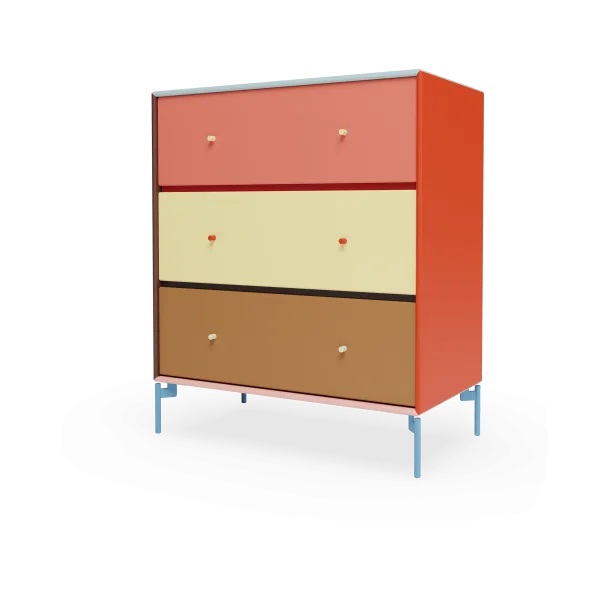 Montana Montana x KIMPOP Carry chest of drawers with 3 drawers 69.6x82.2x38 cm