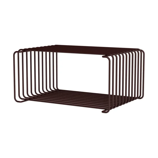 Montana Panton Wire Half Height shelf 34.8x17.2x25.7 cm Black red