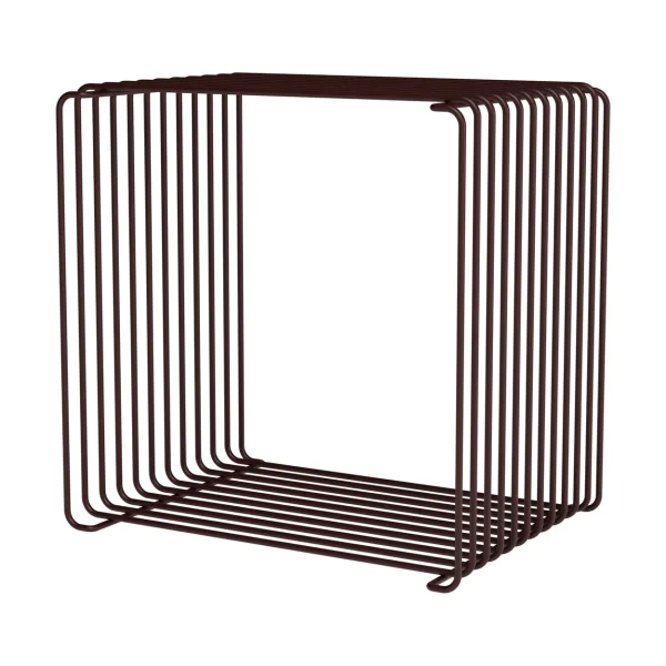 Montana Panton Wire Single shelf 34,8x34,8x25,7 cm Black red