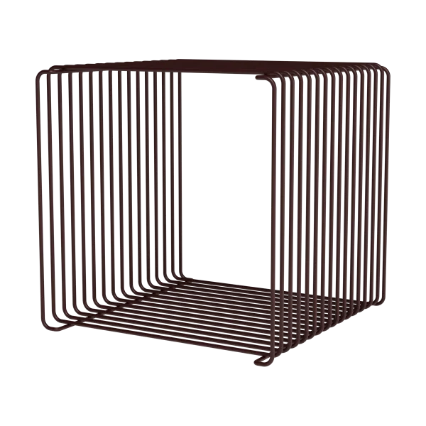 Montana Panton Wire Single shelf 34,8x34,8x34,8 cm Black red