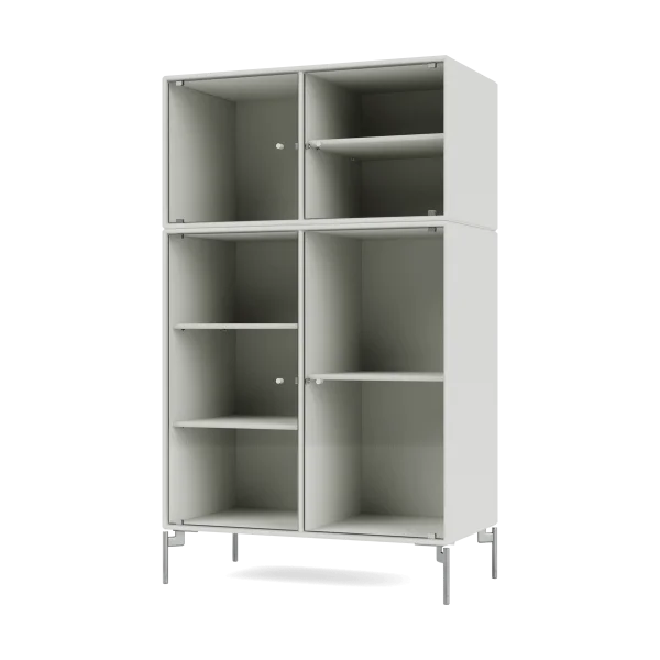 Montana Ripple III display cabinet 69.6x117.6x38 cm Nordic-legs chrome