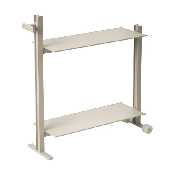 Museum Museum Trolley serving trolley Beige, 74.5x77.5x24 cm