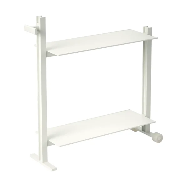 Museum Museum Trolley serving trolley White, 74.5x77.5x24 cm