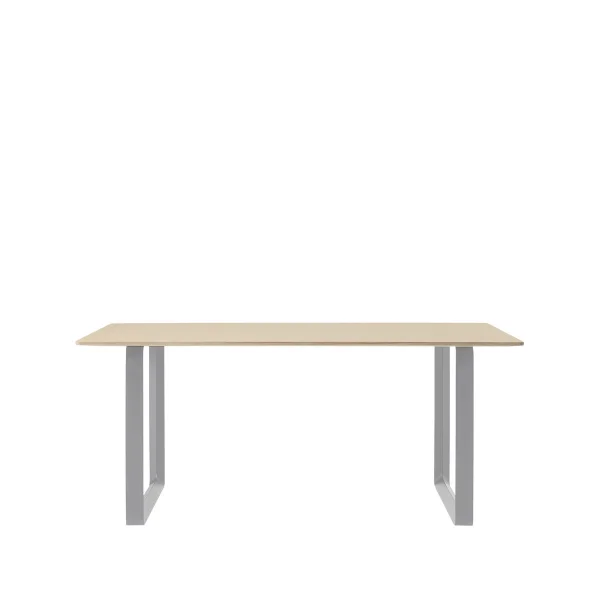 Muuto 70/70 dining table 170x85 cm Oak veneer-Plywood-Grey