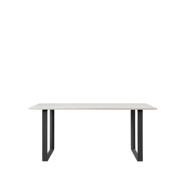 Muuto 70/70 dining table 170x85 cm White laminate-Plywood-Black