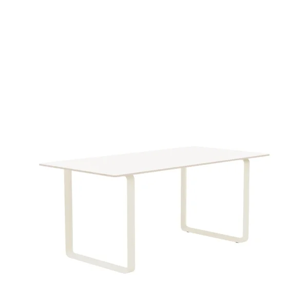 Muuto 70/70 dining table 170x85 cm White laminate-Plywood-Sand