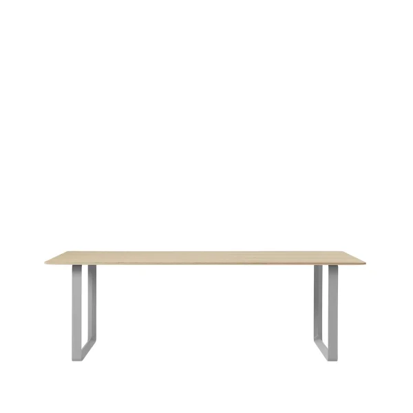 Muuto 70/70 dining table 225x90 cm Oak veneer-Plywood-Grey