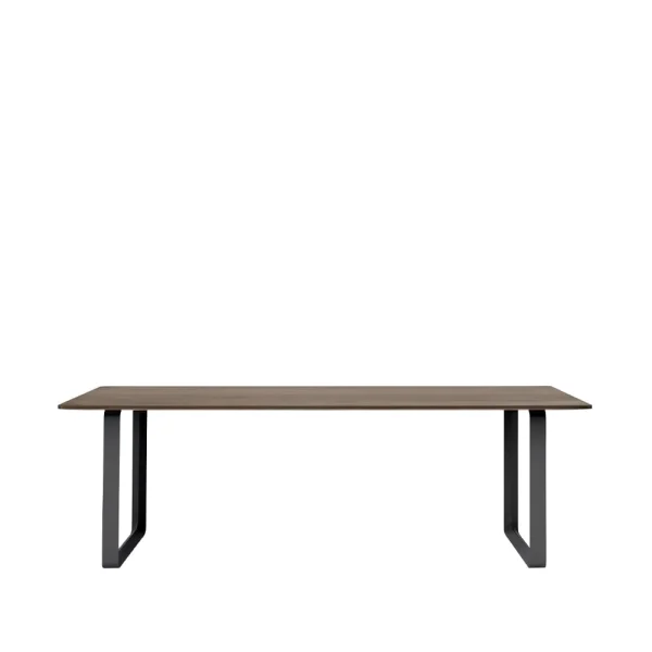 Muuto 70/70 dining table 225x90 cm Solid smoked oak-Black