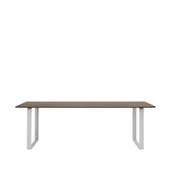 Muuto 70/70 dining table 225x90 cm Solid smoked oak-Grey