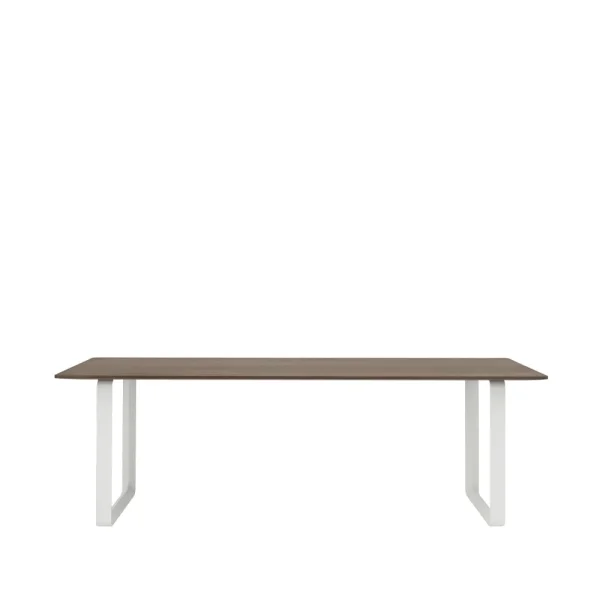 Muuto 70/70 dining table 225x90 cm Solid smoked oak-White